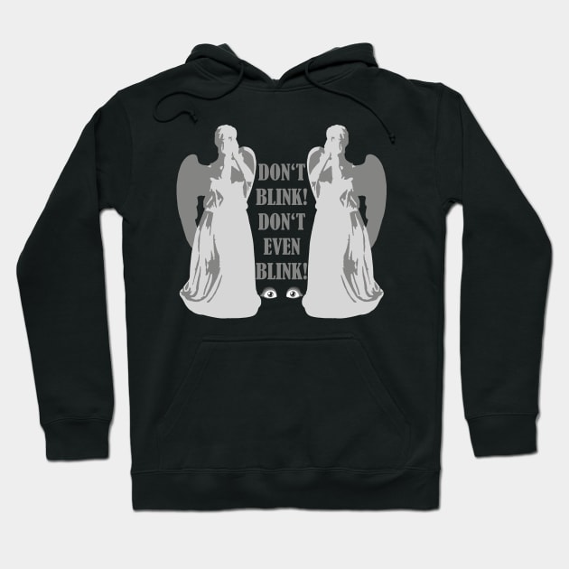 Alert - Weeping Angels - Dont Even Blink 2 Hoodie by EDDArt